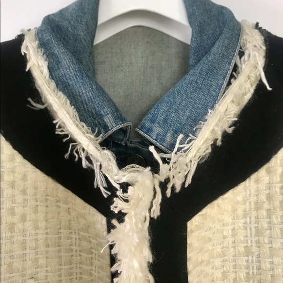 Sacai Summer Tweed and Denim Jacket - Picture 7 of 16